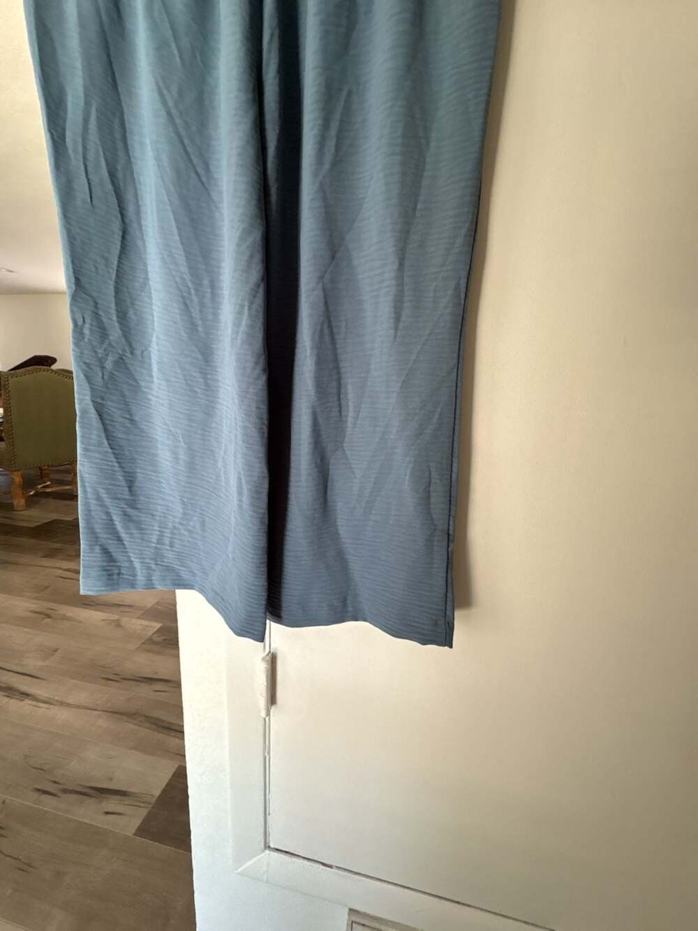 Michael Michael Kors Dk Chambray Drawstring Waist Wide-Leg Pants - Picture 7 of 7